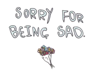 😞 2f4cf329 SORRY FOR
BEING SAD. excuus, verdriet, bloemen, sorry, boeket, emotioneel, gevoel whatsapp sticker