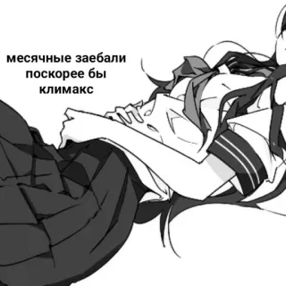 🩸 6afec3d1 месячные заебали 
поскорее бы 
климакс telegram sticker