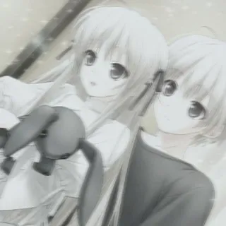 🤍 a46bb5ff Аниме, Пара, Милый, Кролик, Каваий telegram sticker