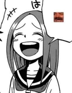😂 b58c74a6 Takagi Karakai Jōzu no Takagi-san は Аниме, Манга, Улыбка, Смех, Счастливый telegram sticker