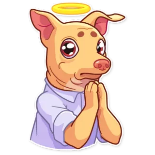 Tuna the Dog telegram stickers