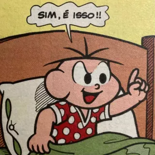 🤓 5bf9dff1 SIM, É ISSO!! Cartoon, Comic, Ausdruck, Bett telegram sticker