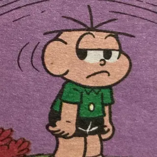 😑 77bbb4c1 Cebolinha Monica's Gang Cartoon, Charakter, Cebolinha, Turma da Mônica, Brasilianische Comics telegram sticker