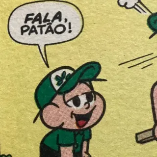 🦆 d9de6eac FALA, PATÃO! Cartoon, Sprechblase telegram sticker