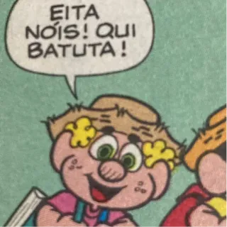 👍 e1c22cdd EITA NOIS! QUI BATUTA ! Cartoon, Sprechblase, Comic telegram sticker