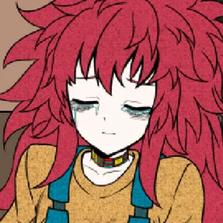 😭 03f9c9ce anime, khóc, buồn, manga telegram sticker