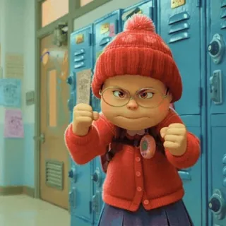 👊 00979d78 Mei Lee Turning Red 메이의 새빨간 비밀, 디즈니, 픽사, 화난, 만화, 레서판다, 메이 리 telegram sticker