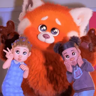 🥺 23e9153f 만화, 애니메이션, 레서판다, 어린이, 친구 telegram sticker