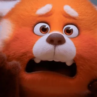 😢 2936199b 레서판다, 만화, 애니메이션, 무서워, 걱정, 웃긴 telegram sticker