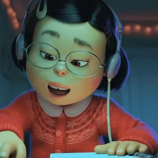 ✏️ 56416655 Mei Lee Turning Red 메이의 새빨간 비밀, 디즈니, 픽사, 메이 리, 애니메이션, 캐릭터 telegram sticker