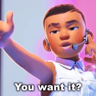 🤩 57e644aa You want it? 사람, 남자, 원해요, 질문, 표정, 태도 telegram sticker