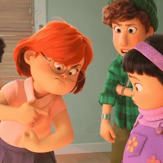 👊 6bb8bf36 Mei Lee Turning Red 메이의 새빨간 비밀, 디즈니, 픽사, 애니메이션, 만화, 레서판다, 화난, 영화 telegram sticker