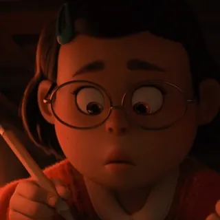 🤓 79d83621 Mei Lee Turning Red 메이 리, 메이의 새빨간 비밀, 애니메이션 영화, 디즈니, 픽사 telegram sticker