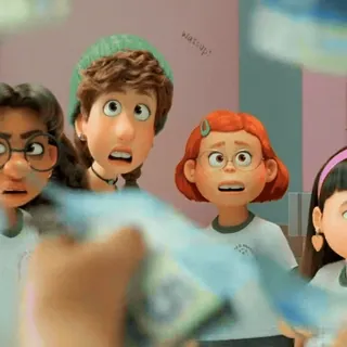 🤑 a7cf8873 wat sup? 만화, 애니메이션, 웃긴, 캐릭터, 친구, 깜짝 telegram sticker