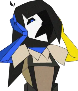 ☹️ 2ff6ec08 ENA Hoạt hình, Trừu tượng, Hình học, Xanh dương, Vàng telegram sticker