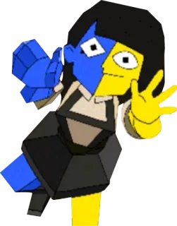 😁 738558ca ENA ena, youtube, hoạt hình, nhân vật telegram sticker