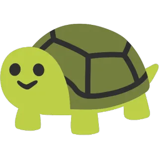 🐢 8177d356 เต่า, สัตว์, สีเขียว, สัตว์เลื้อยคลาน, น่ารัก telegram sticker