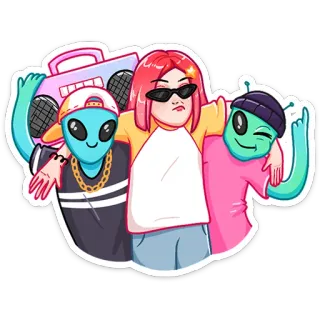 Тусагёрл :: @stickroom telegram stickers