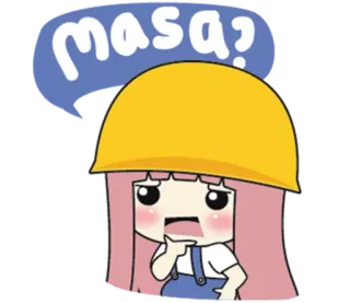 🙀 25558954 masa? anime, dibujos animados, pregunta, tagalo whatsapp sticker