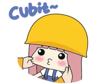 😁 b3add20c Cute lindo, dibujos animados, anime, chica, personaje, kawaii whatsapp sticker