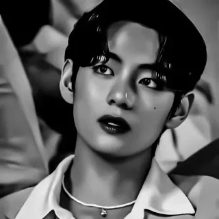 🖇 e0be8aa6 V kpop, ca sĩ, chân dung, thần tượng, âm nhạc, Hàn Quốc, V, bts telegram sticker