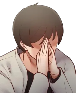 🙏 3207859f ผู้ชาย, ไม่พอใจ, เครียด, กังวล, เศร้า telegram sticker