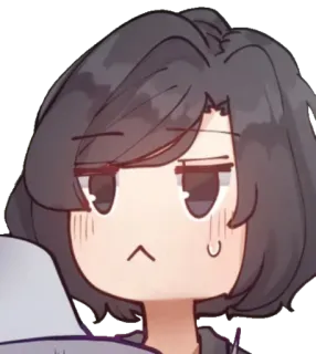 😓 98e214f5 อนิเมะ, มังงะ, ผู้หญิง, จิบิ, น่ารัก, การ์ตูน, สีหน้า telegram sticker