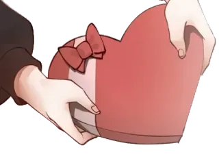 ❤️ ce9d6e40 หัวใจ, ความรัก, ของขวัญ, ของขวัญ, วาเลนไทน์, กล่อง telegram sticker