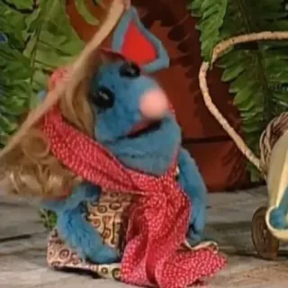 🧟‍♀ 43edcbf2 หนู, หุ่นกระบอก, ผ้าพันคอ, ผม telegram sticker