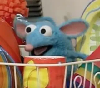 😍 f305f752 Bluey Blue's Clues หนู, สีน้ำเงิน, หุ่นกระบอก, การ์ตูน, รายการเด็ก telegram sticker