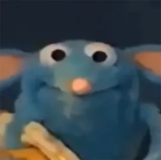 🙂 86dd055b biru, tikus, kartun, hewan, lucu, mouse telegram sticker