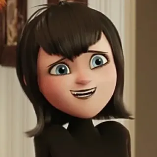 ☺️ 152e5a41 Mavis Dracula Hotel Transylvania Mavis, Hotel Transsilvanien, Vampir, Cartoon, Animation, Figur telegram sticker