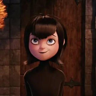 ☺️ 304d512f Mavis Hotel Transylvania Cartoon, Vampir, Mavis, Hotel Transsilvanien, Zeichentrickfigur, Gothic, Film telegram sticker