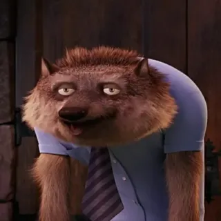 😐 5c70eb30 Cartoon, Werwolf, Monster, Anthropomorph, Lustig, Charakter telegram sticker