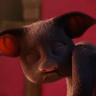 😞 9eb8cbfc Schwein, Tier, süß, schläfrig, Cartoon telegram sticker