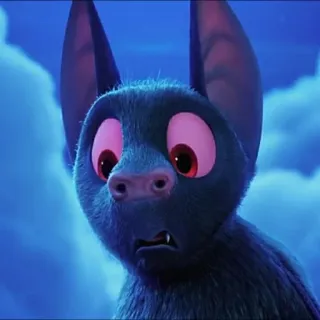 😶 bb0f78d0 Fledermaus, Tier, Cartoon, Säugetier, Nacht, fliegend, Kreatur telegram sticker