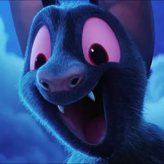 😃 e2a79205 Fledermaus, Tier, Säugetier, süß, Cartoon, Kreatur telegram sticker