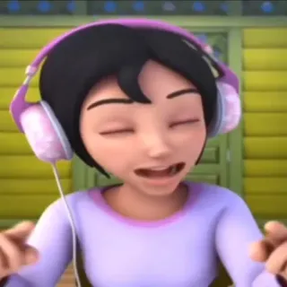 🐶 266631b0 наушники, музыка, женщина, слушает, человек telegram sticker