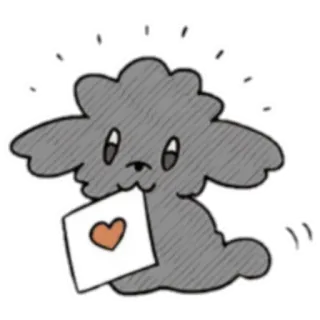 💗 48c0a18f Cartoon, Herz, Wolke, Liebe, Süß whatsapp sticker