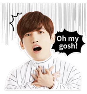 😨 63216572 Oh my gosh! expresión, sorpresa, shock, emoción, exclamación telegram sticker