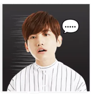 😐 a1345431 ..... persona, hombre, pensando, expresión, bocadillo telegram sticker