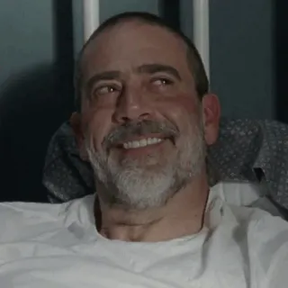 😁 4f7e4fc3 Negan The Walking Dead Bösewicht, twd, Walking Dead, Negan, lächelnd telegram sticker