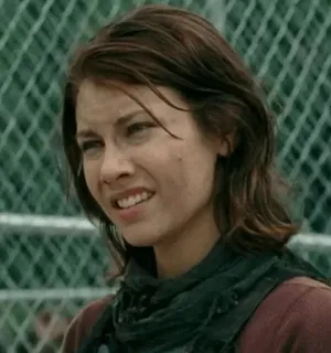 😬 9d5d4ab5 Maggie Greene The Walking Dead walking dead, zombie, serie, maggie, apokalypse telegram sticker