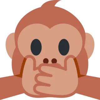 🙊 01dc74eb monkey, emoji, speak no evil, hear no evil, see no evil whatsapp sticker
