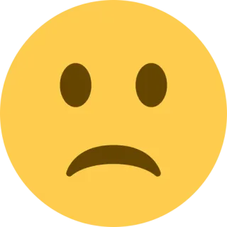 🙁 0d999f0c sad, emoji, feeling, face, unhappy whatsapp sticker