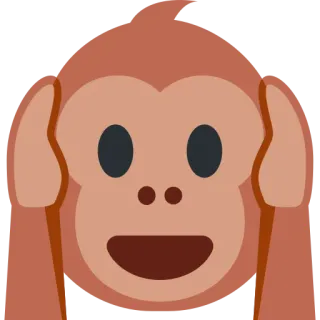 🙉 a461d035 hear no evil, monkey, emoji, see no evil, speak no evil whatsapp sticker