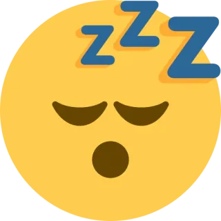 😴 dd5cb555 emoji, sleeping, zzzz, tired, sleepy, drowsy whatsapp sticker