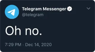 😨 280993e4 Oh no. Telegram, Oh non, Message, Réseaux sociaux telegram sticker