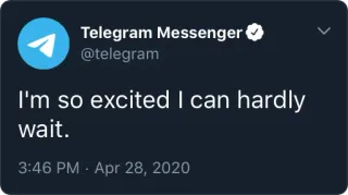 🥱 434231da I'm so excited I can hardly wait. telegram, excité, attente, réseaux sociaux, message telegram sticker