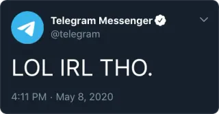 😂 8d2276be LOL IRL THO. Telegram, lol, IRL, par contre, Langue Internet, Réseaux sociaux telegram sticker